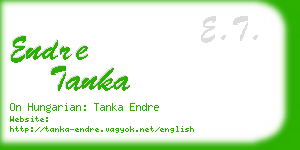 endre tanka business card